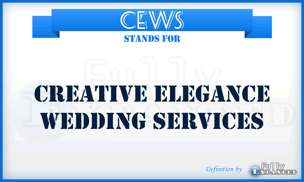 CEWS - Creative Elegance Wedding Services