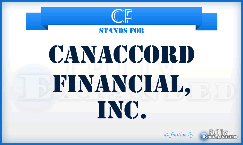 CF - Canaccord Financial, Inc.