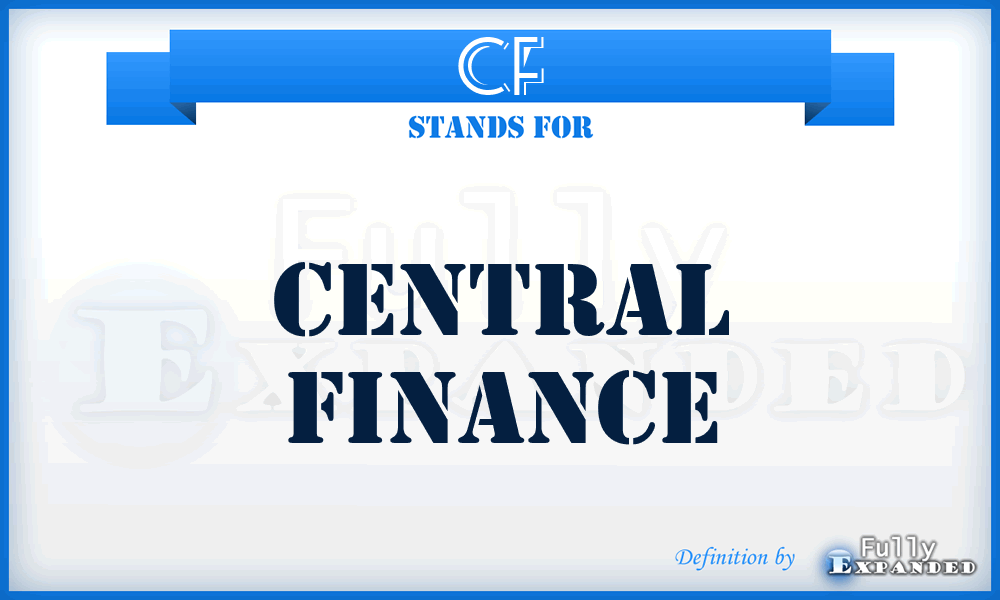 CF - Central Finance