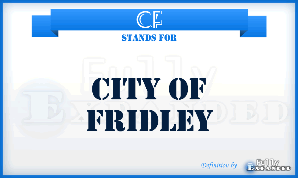 CF - City of Fridley