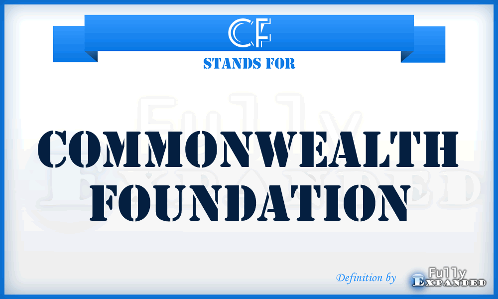 CF - Commonwealth Foundation