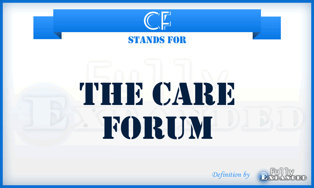 CF - The Care Forum