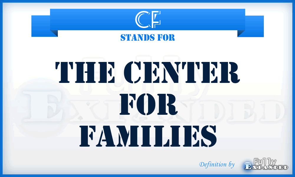 CF - The Center for Families