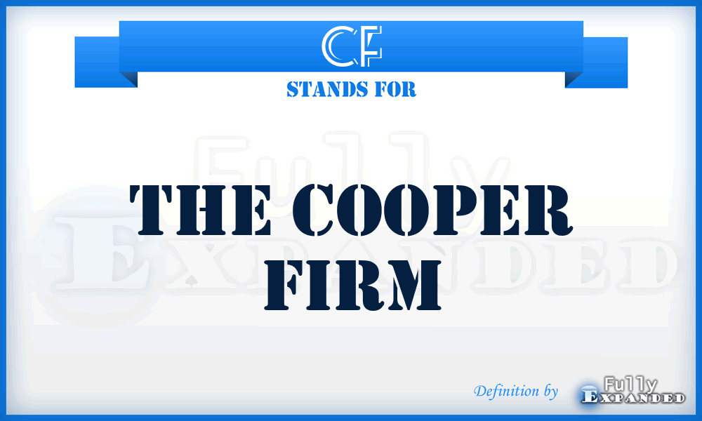 CF - The Cooper Firm