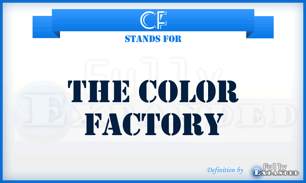 CF - The Color Factory