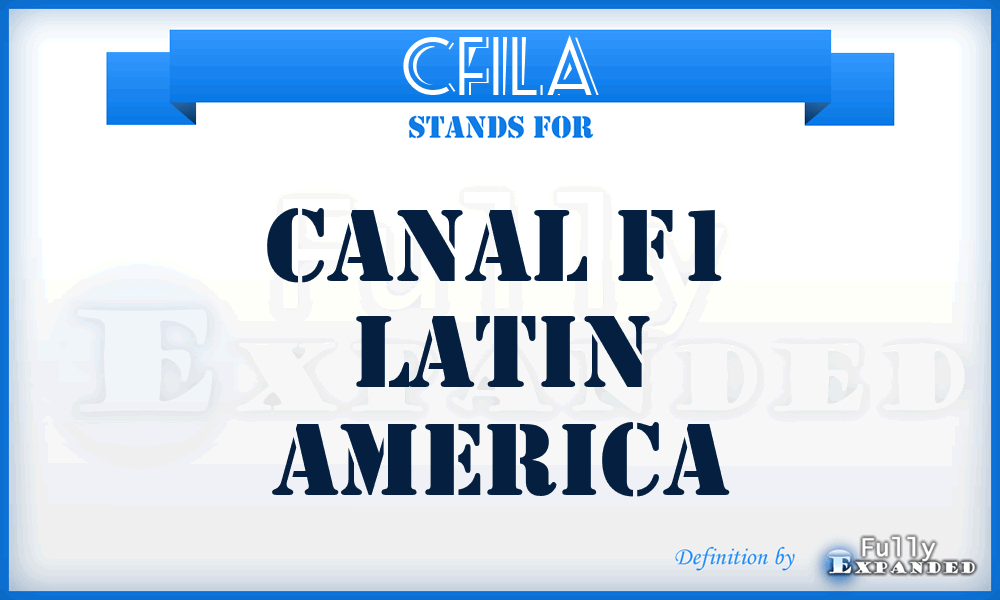 CF1LA - Canal F1 Latin America