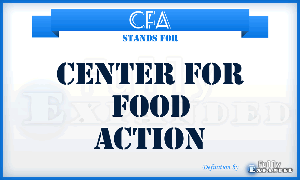 CFA - Center for Food Action