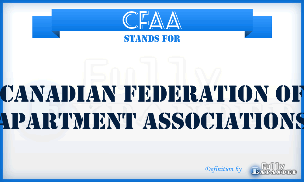 CFAA - Canadian Federation of Apartment Associations