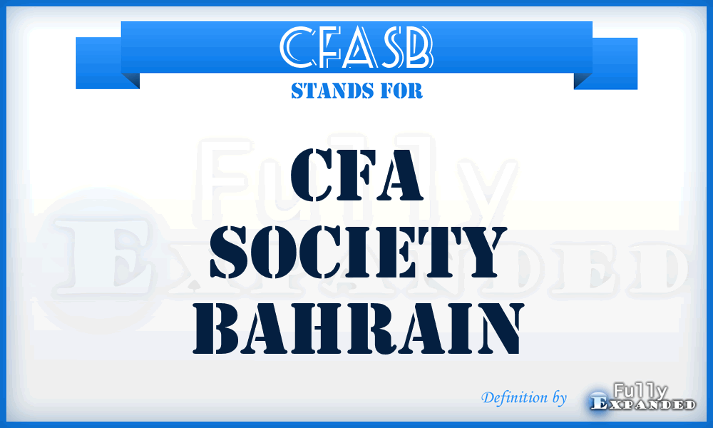 CFASB - CFA Society Bahrain