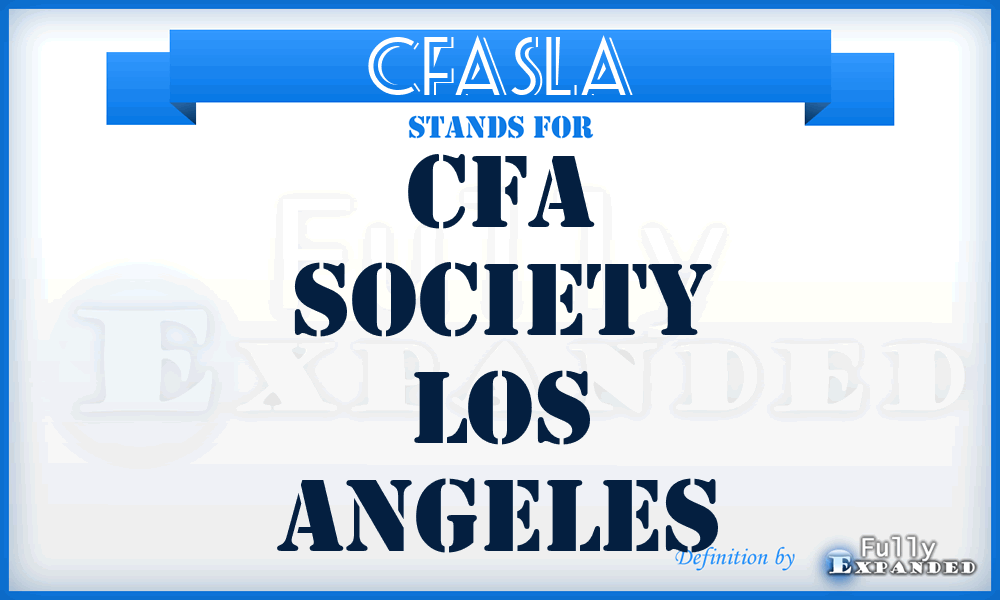 CFASLA - CFA Society Los Angeles