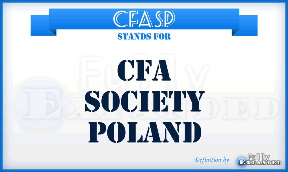 CFASP - CFA Society Poland