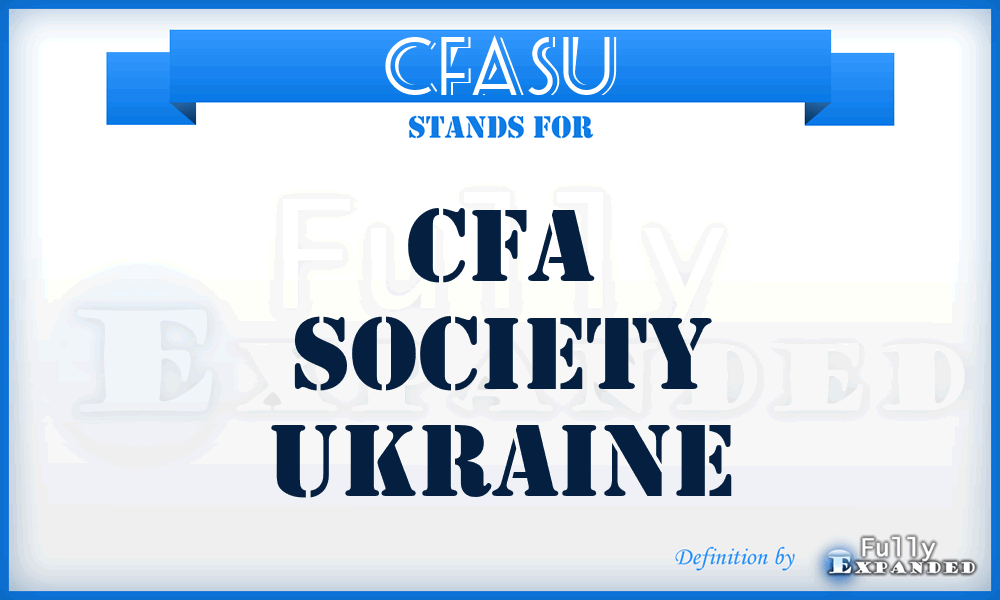 CFASU - CFA Society Ukraine