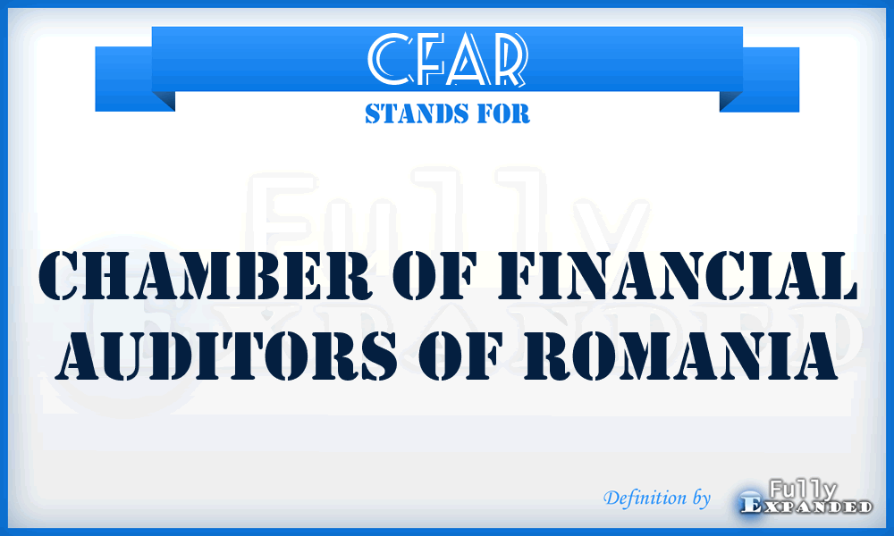 CFAR - Chamber of Financial Auditors of Romania