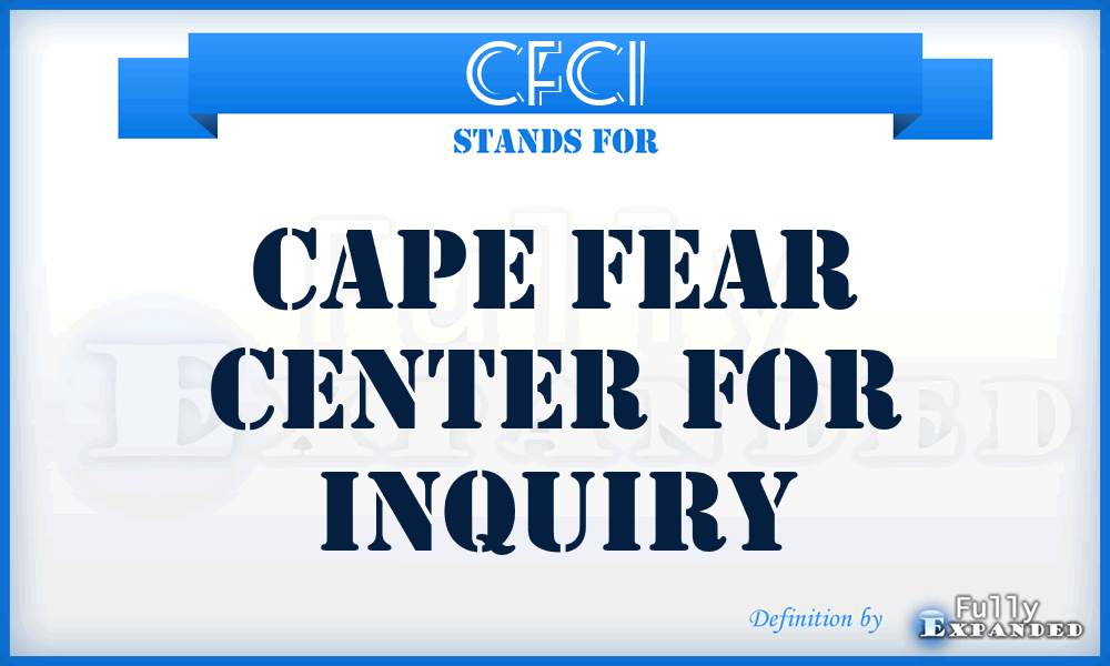 CFCI - Cape Fear Center for Inquiry