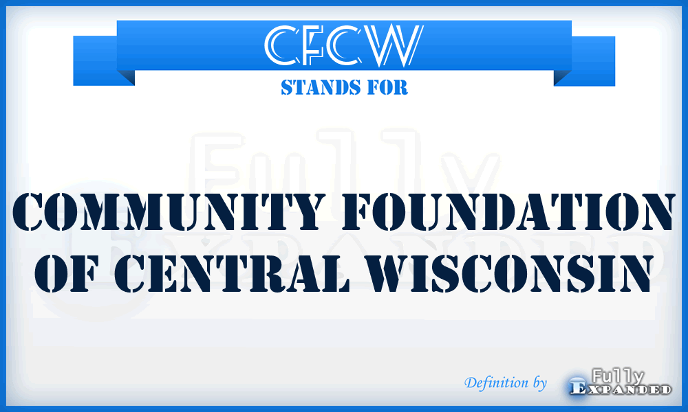 CFCW - Community Foundation of Central Wisconsin