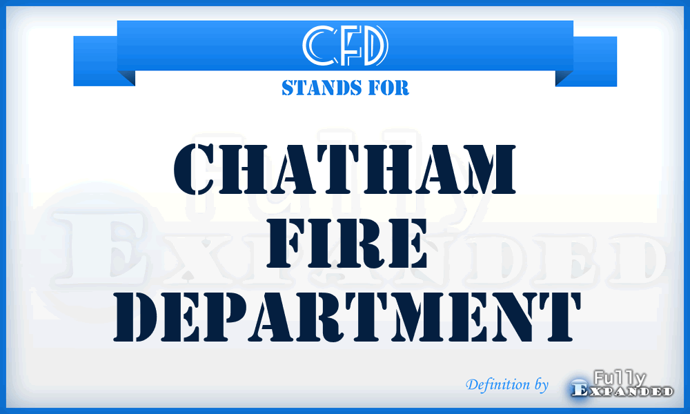 CFD - Chatham Fire Department