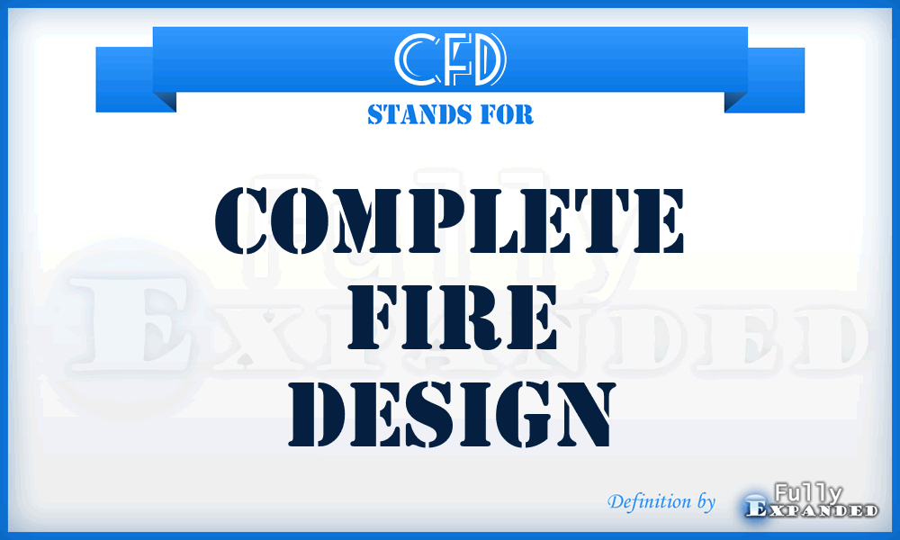 CFD - Complete Fire Design