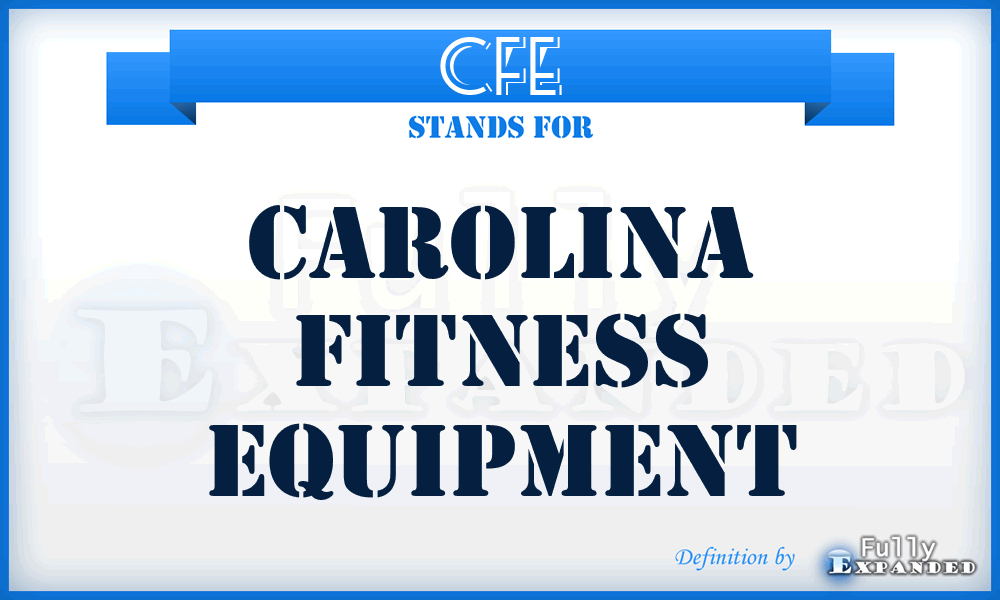 CFE - Carolina Fitness Equipment