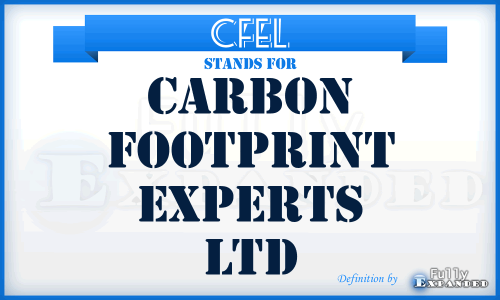 CFEL - Carbon Footprint Experts Ltd