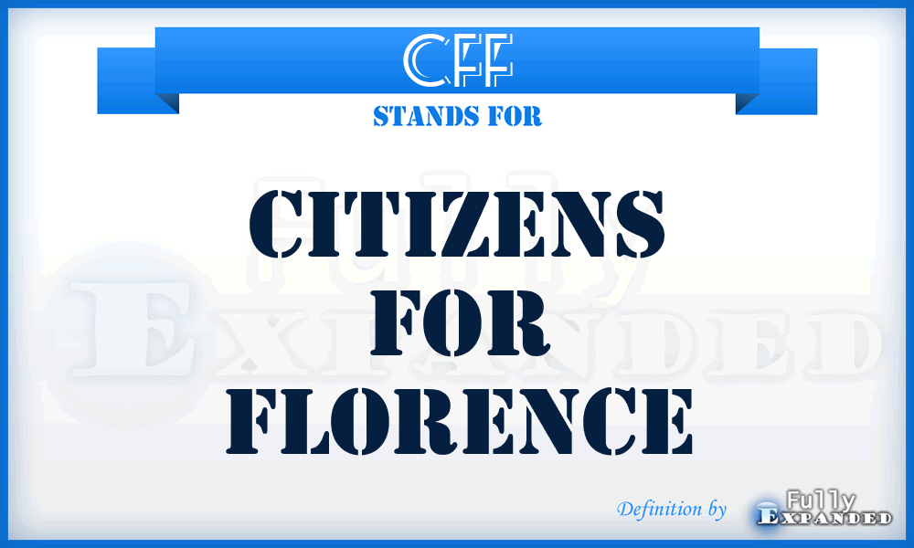 CFF - Citizens For Florence