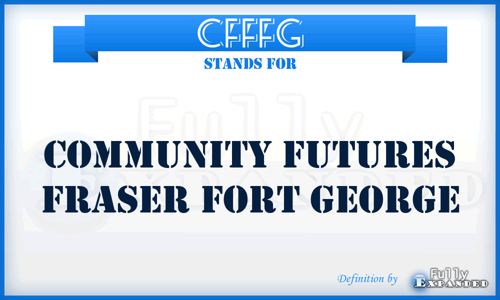 CFFFG - Community Futures Fraser Fort George