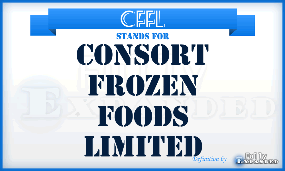 CFFL - Consort Frozen Foods Limited