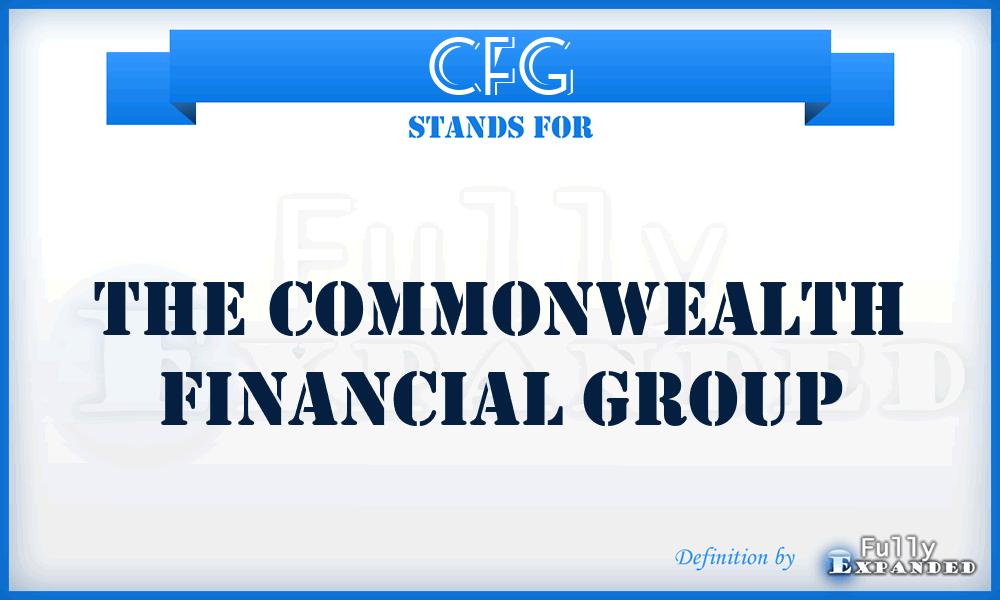 CFG - The Commonwealth Financial Group