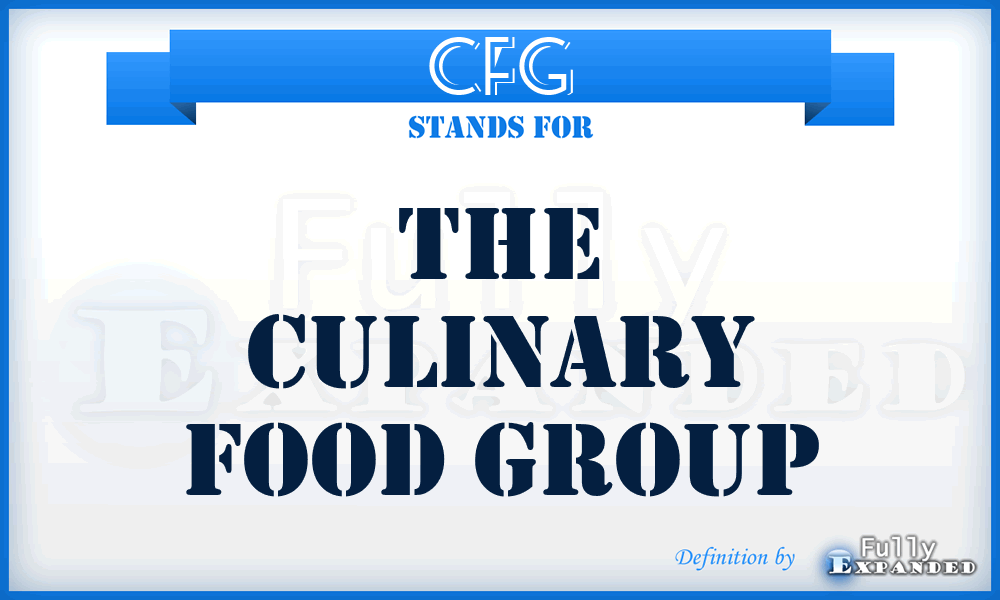 CFG - The Culinary Food Group