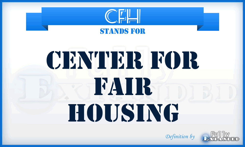 CFH - Center for Fair Housing