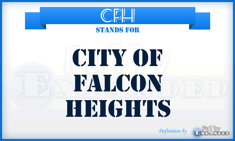 CFH - City of Falcon Heights