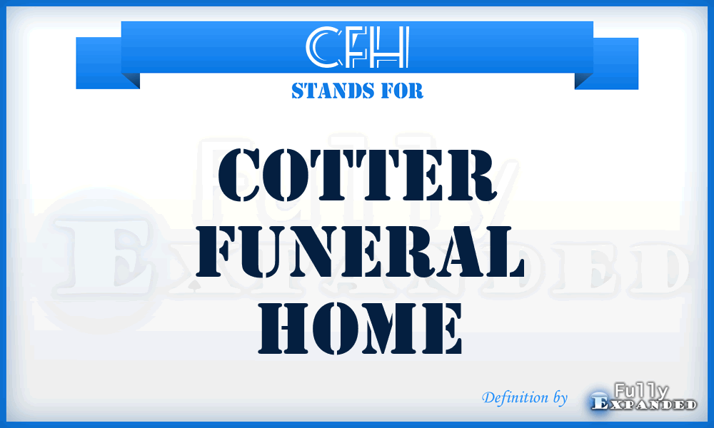 CFH - Cotter Funeral Home