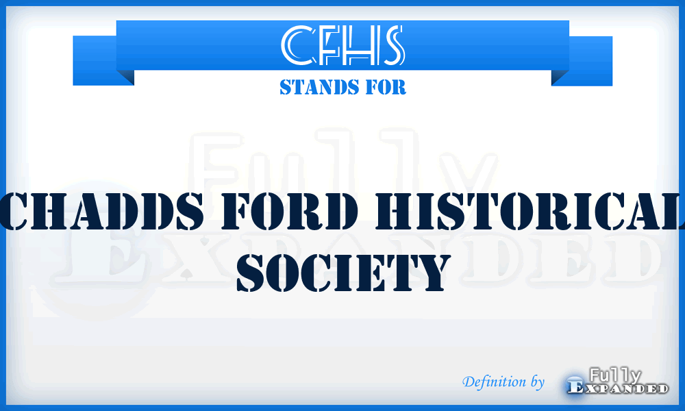 CFHS - Chadds Ford Historical Society