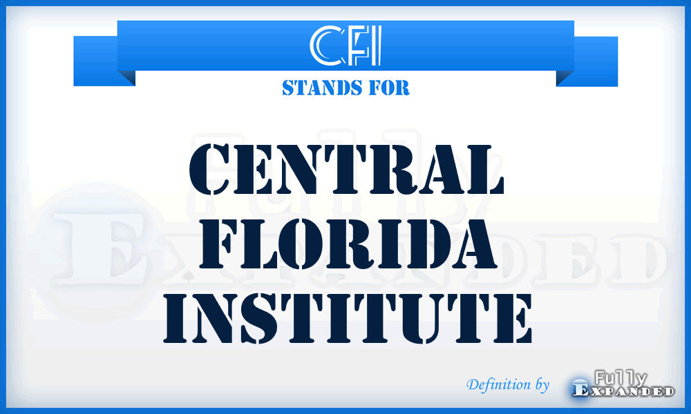 CFI - Central Florida Institute
