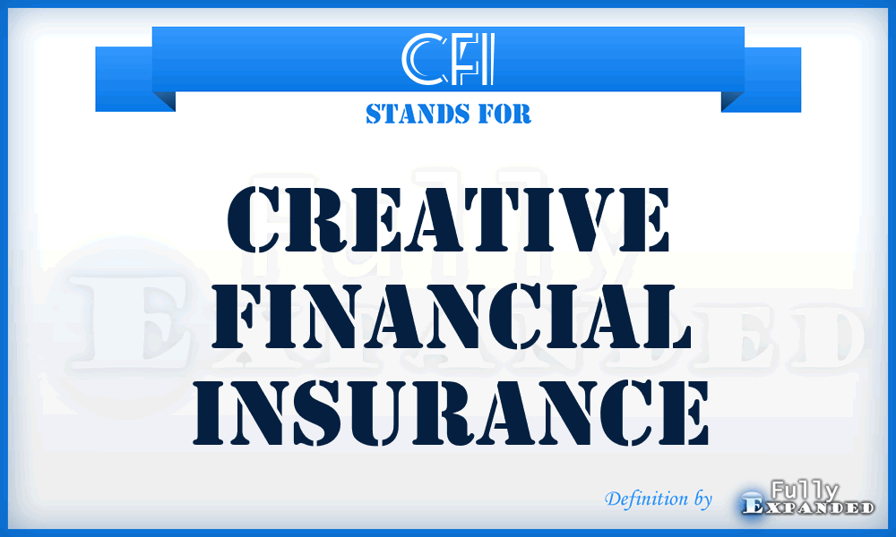 CFI - Creative Financial Insurance