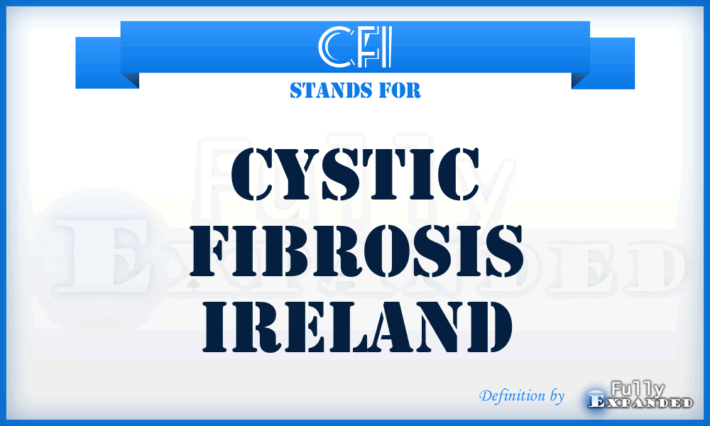 CFI - Cystic Fibrosis Ireland