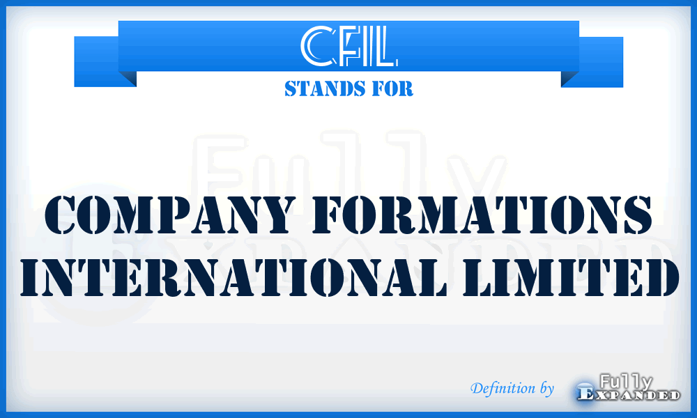 CFIL - Company Formations International Limited