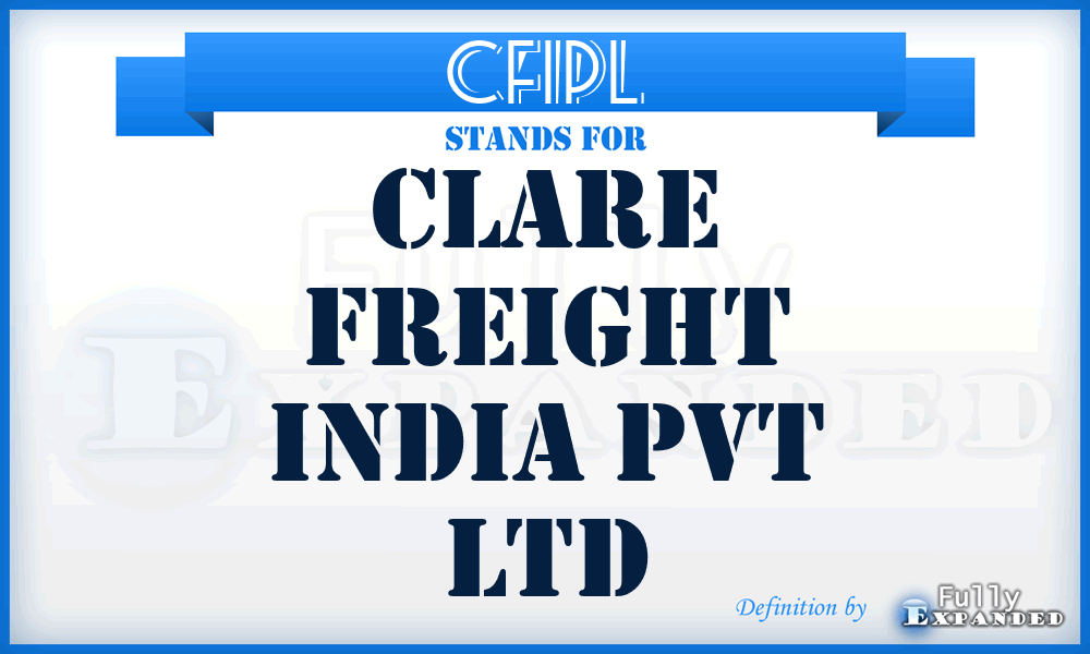 CFIPL - Clare Freight India Pvt Ltd