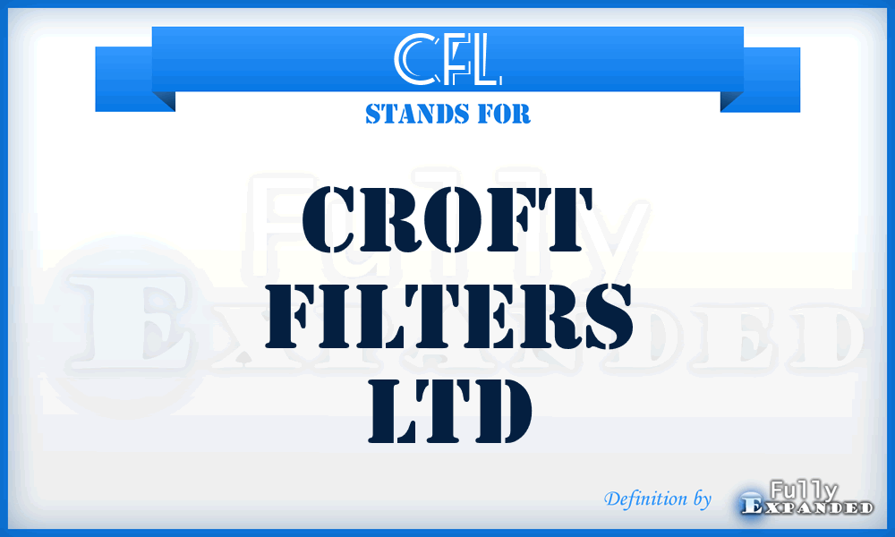 CFL - Croft Filters Ltd