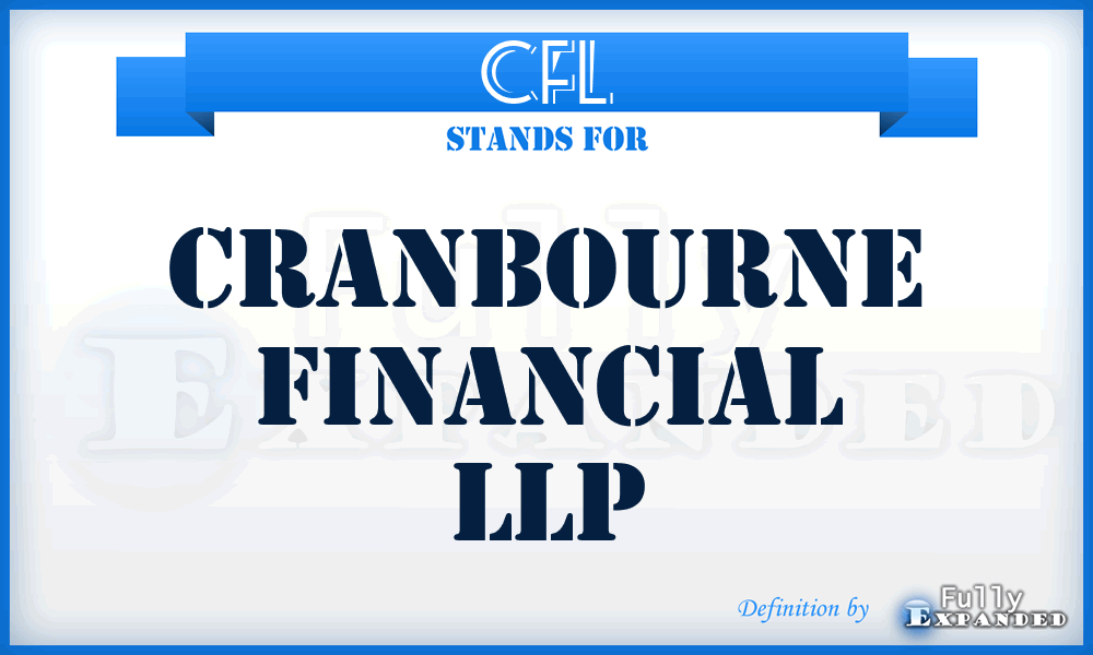 CFL - Cranbourne Financial LLP