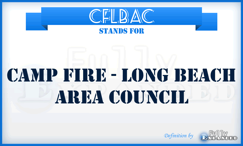 CFLBAC - Camp Fire - Long Beach Area Council