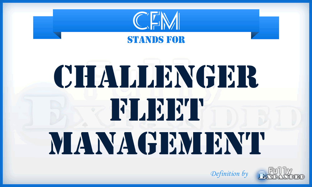 CFM - Challenger Fleet Management