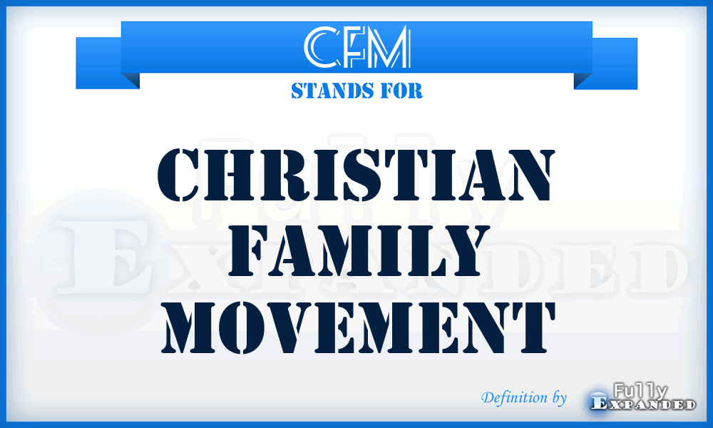 CFM - Christian Family Movement