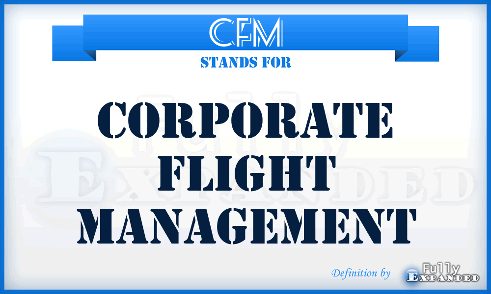 CFM - Corporate Flight Management