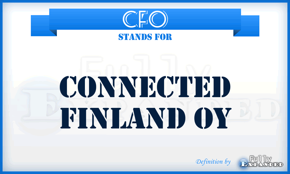 CFO - Connected Finland Oy