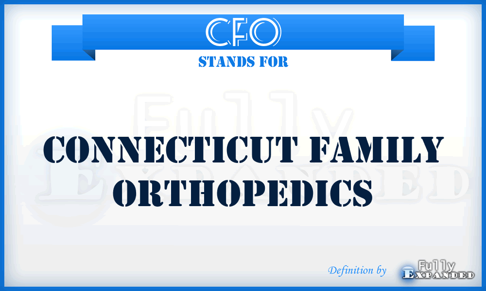 CFO - Connecticut Family Orthopedics