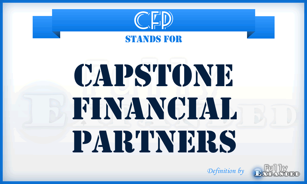 CFP - Capstone Financial Partners