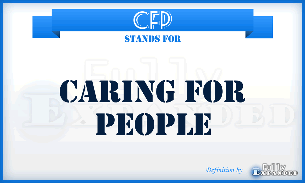 CFP - Caring For People