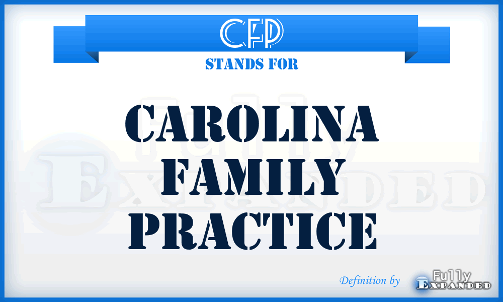 CFP - Carolina Family Practice