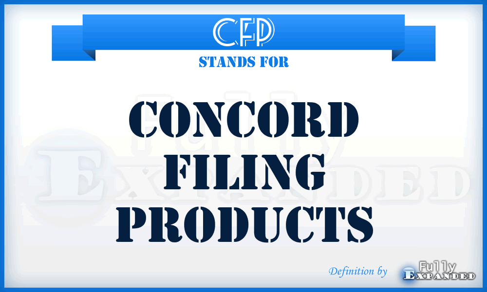 CFP - Concord Filing Products
