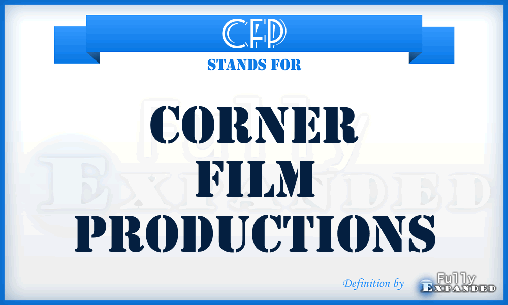 CFP - Corner Film Productions